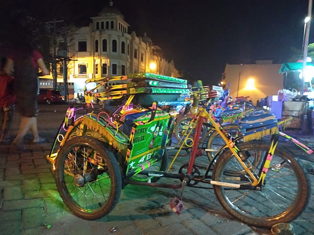 Wisata Becak-Becakan Jogja Digemari Warga Medan